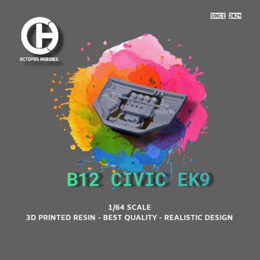 Diecast Engine 1/64 B12 Civic EK9