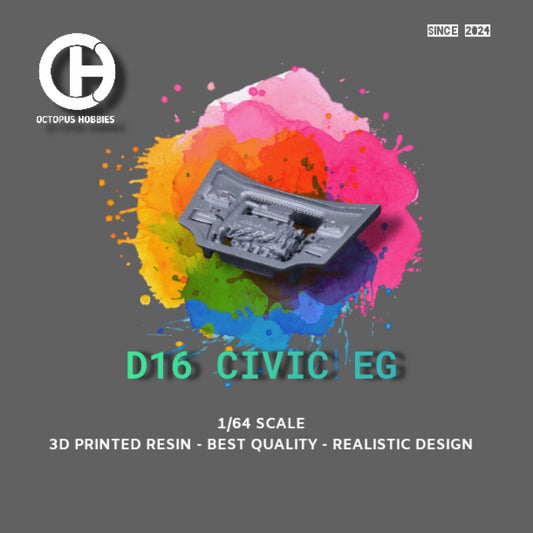 Diecast Engine 1/64 D16 Civic EG