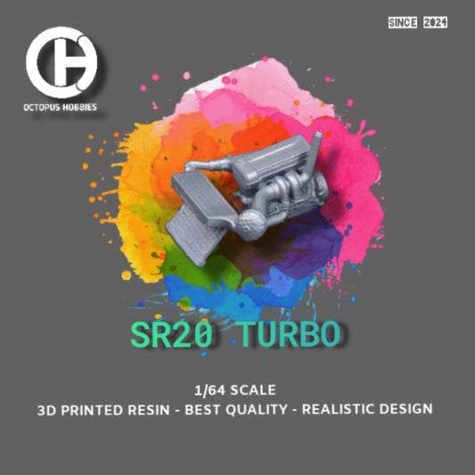 Diecast Engine 1/64 SR20 Turbo Universal.