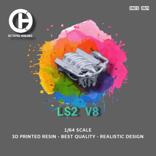 Diecast Engine 1/64 LS2 V8