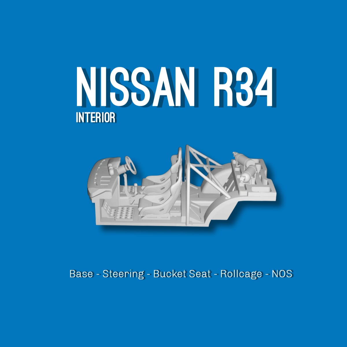Interiors Nissan R34 Hotwheels 1/64