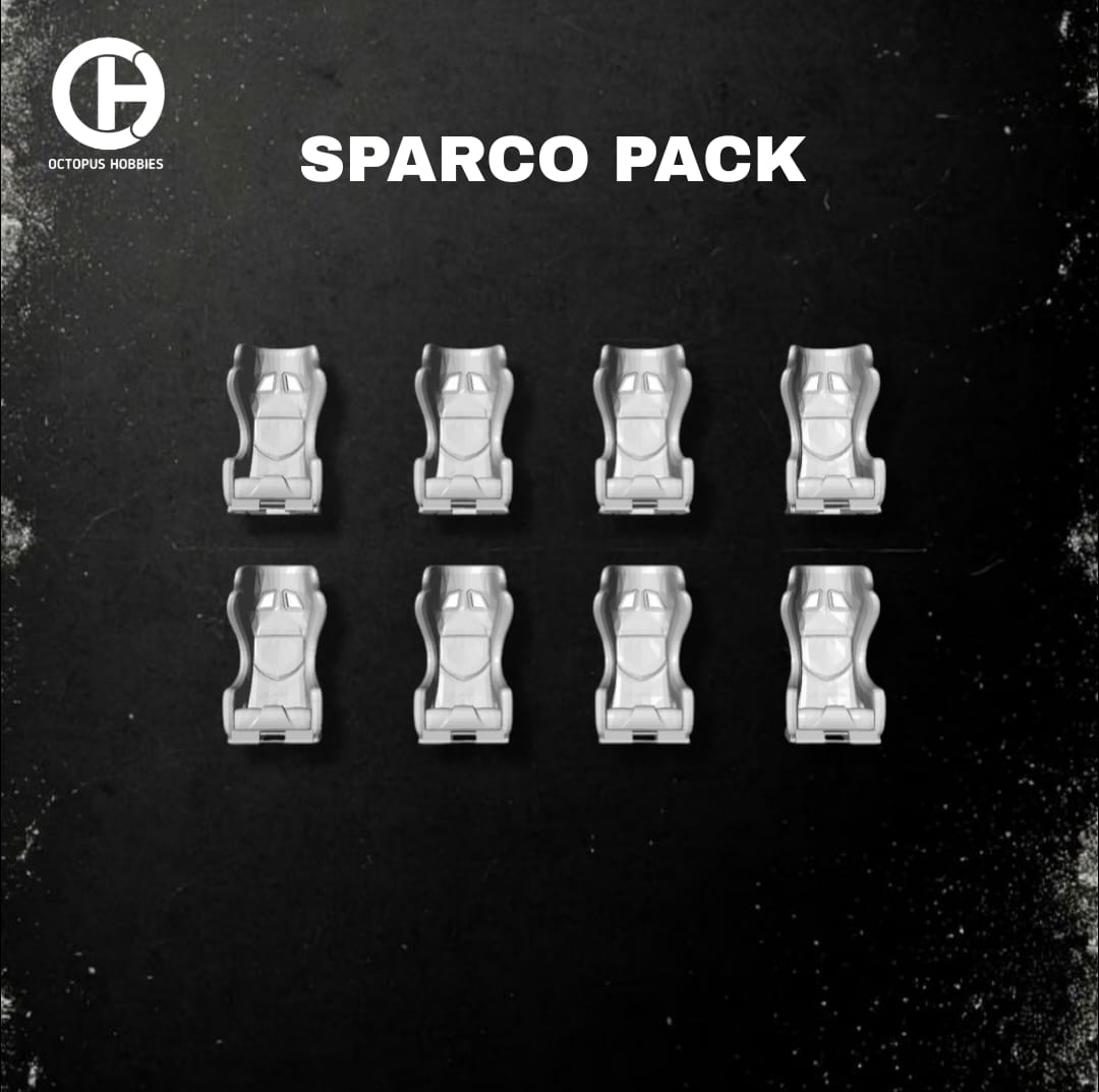 Part Diecast Custom 1/64 Sparco Pack