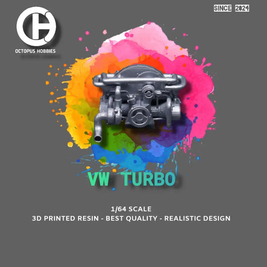 Diecast Engine 1/64 VW 1600cc AIR COOLED TURBO