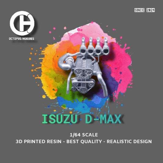 Diecast Engine 1/64 Diesel Isuzu D-MAX Majorette.