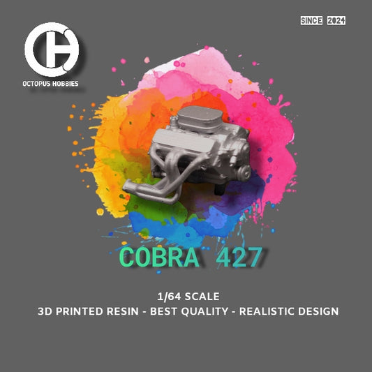 Diecast Engine 1/64 V8 Cobra 427.