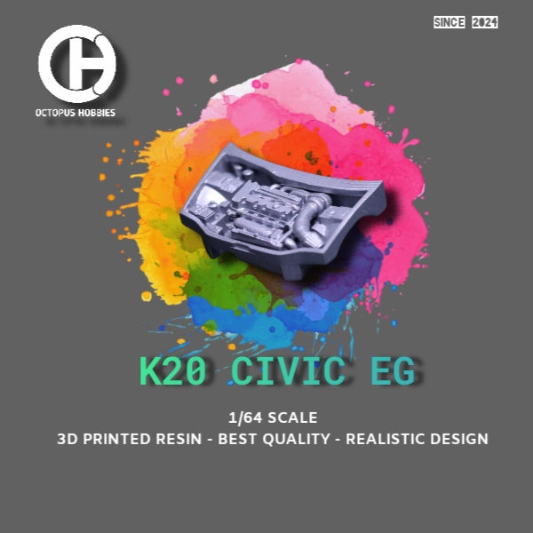 Diecast Engine 1/64 K20 Civic EG