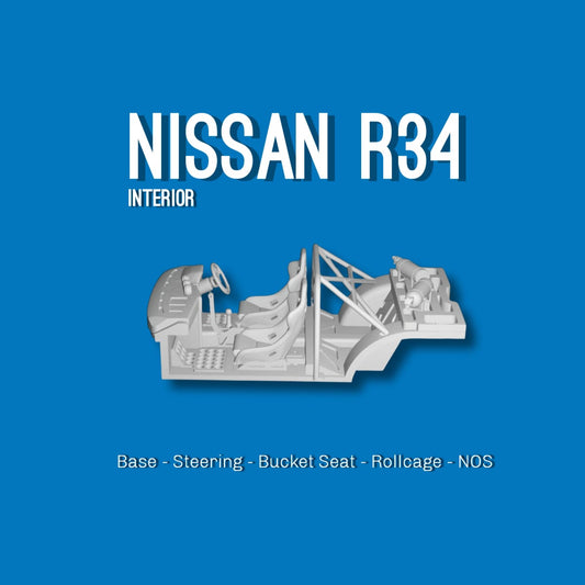 Interiors Nissan R34 Hotwheels 1/64
