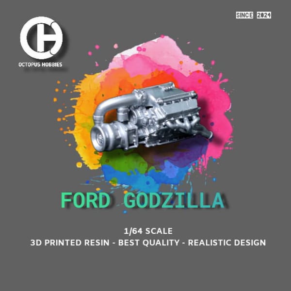 Diecast Engine 1/64 Ford Godzilla